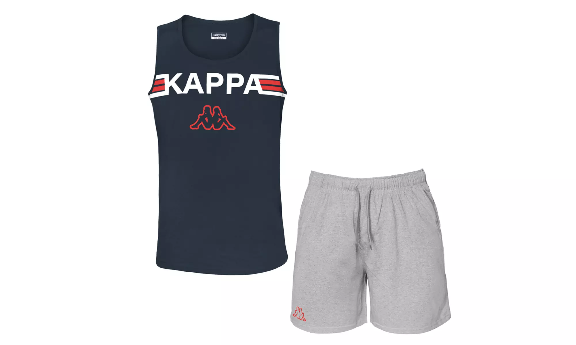 Completo uomo corto Kappa homewear-sleepwear in 100% cotone