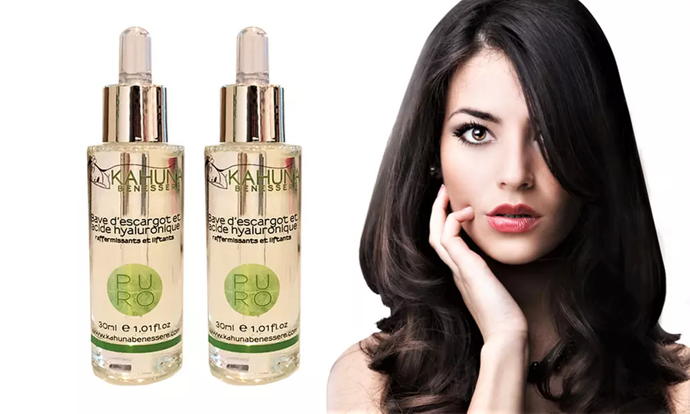 Serúm de baba de caracol y de ácido hialurónico Kahuna Benessere