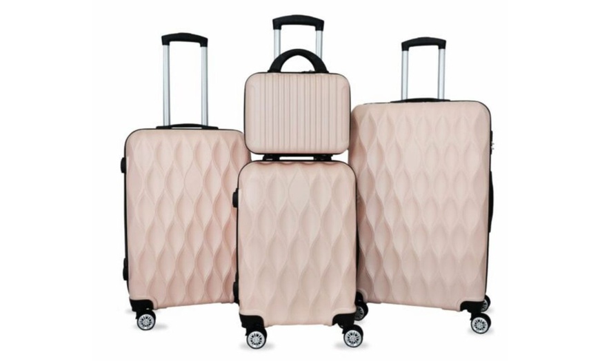 Image 4: Four-Pack ABS Suitcases