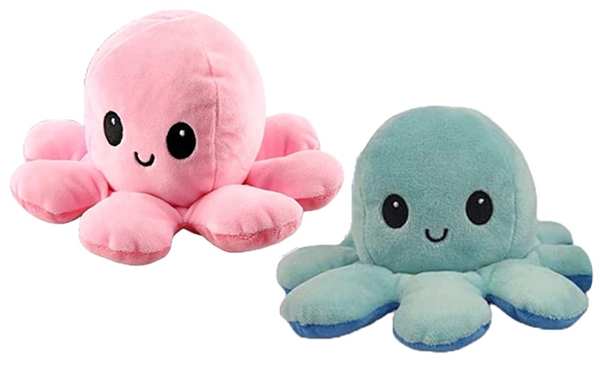 Image 37: Reversible Plush Octopus Toy