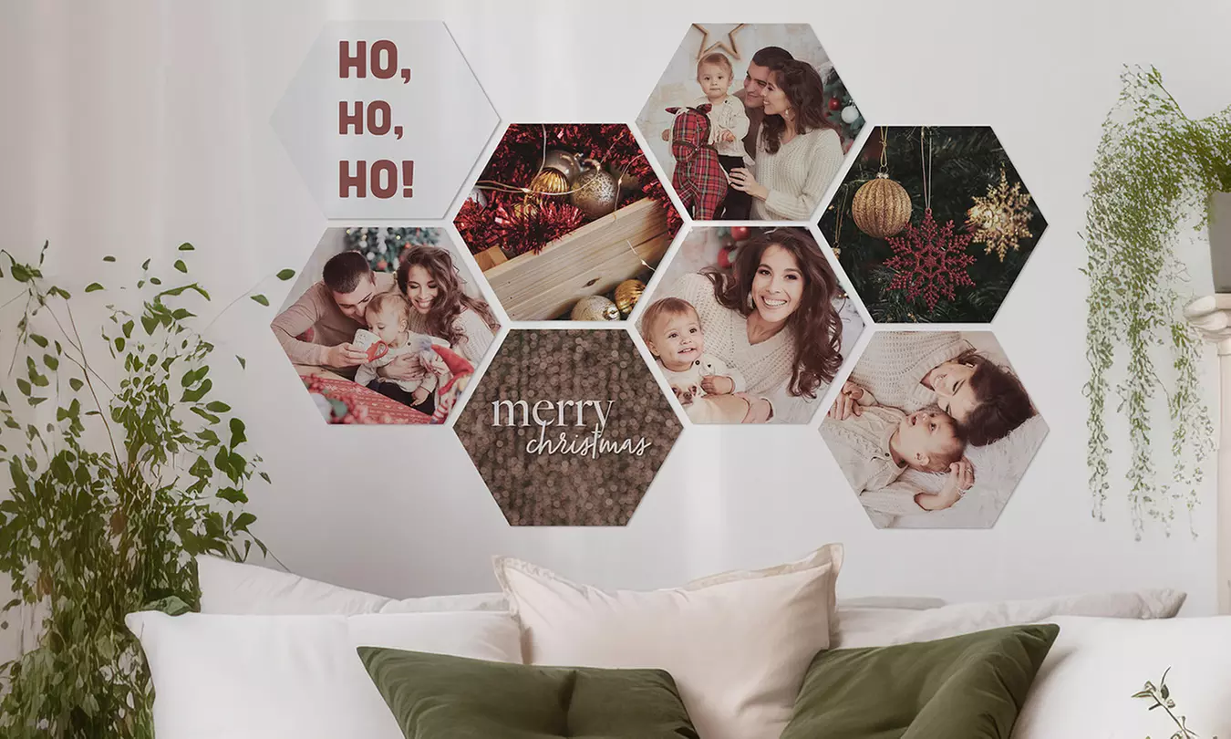 Hexagon foto´s voor aan je muur
