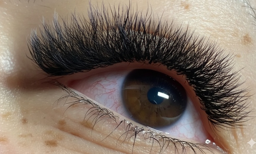 Image 2: Eyelash Extension Classic, Hybrid, or Light Wispy at Leisure Day Spa