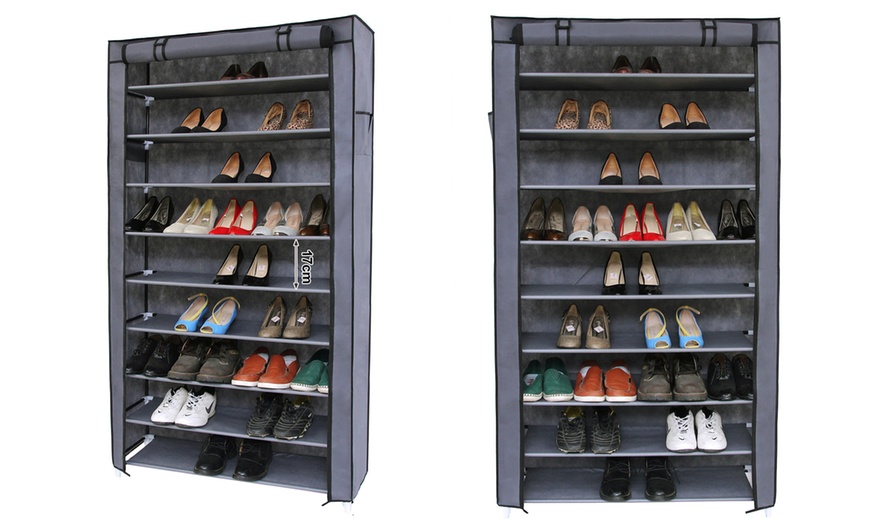 Image 2: Schuhschrank mit 10 Ebenen