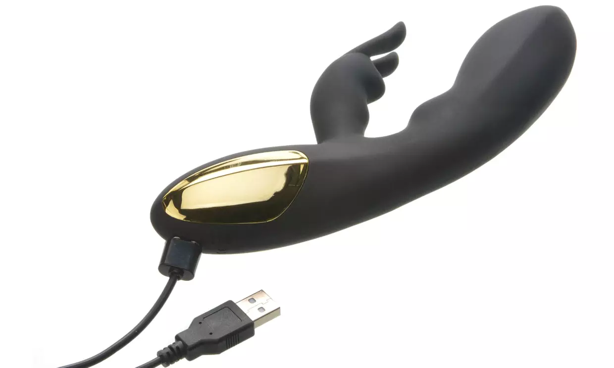 Adam and Eve The Midnight Silicone Rabbit Vibrator - Second Medium