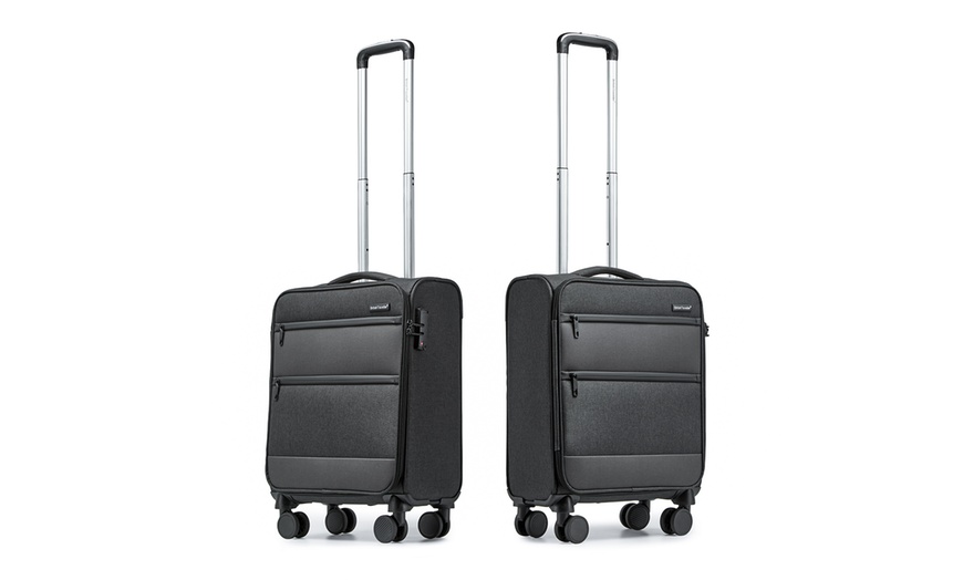 Image 13:  3 piece Soft Shell Suitcase Set