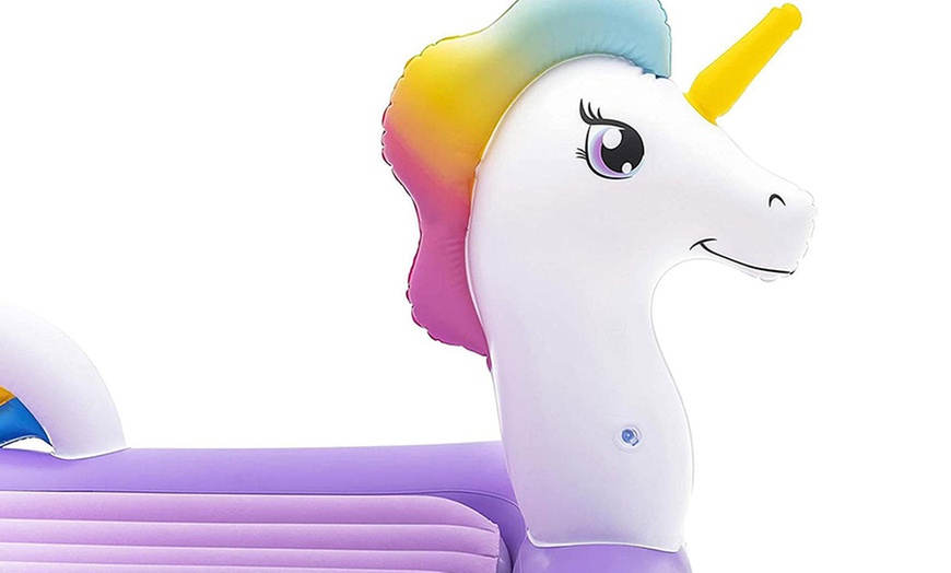 Image 3: Bestway Unicorn Designed Children's Air Bed