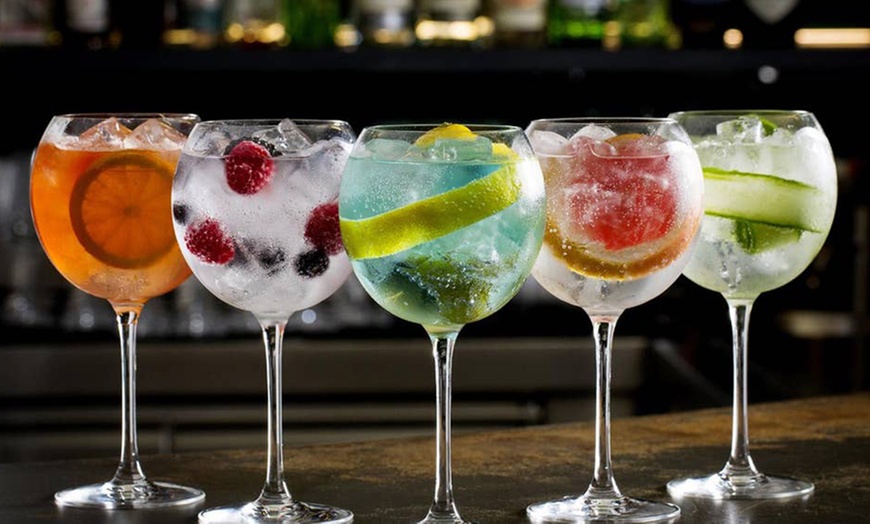 Image 1: Six Gins of Choice with Tonic