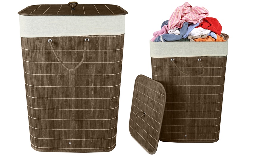 Image 9: Bamboo Laundry Basket