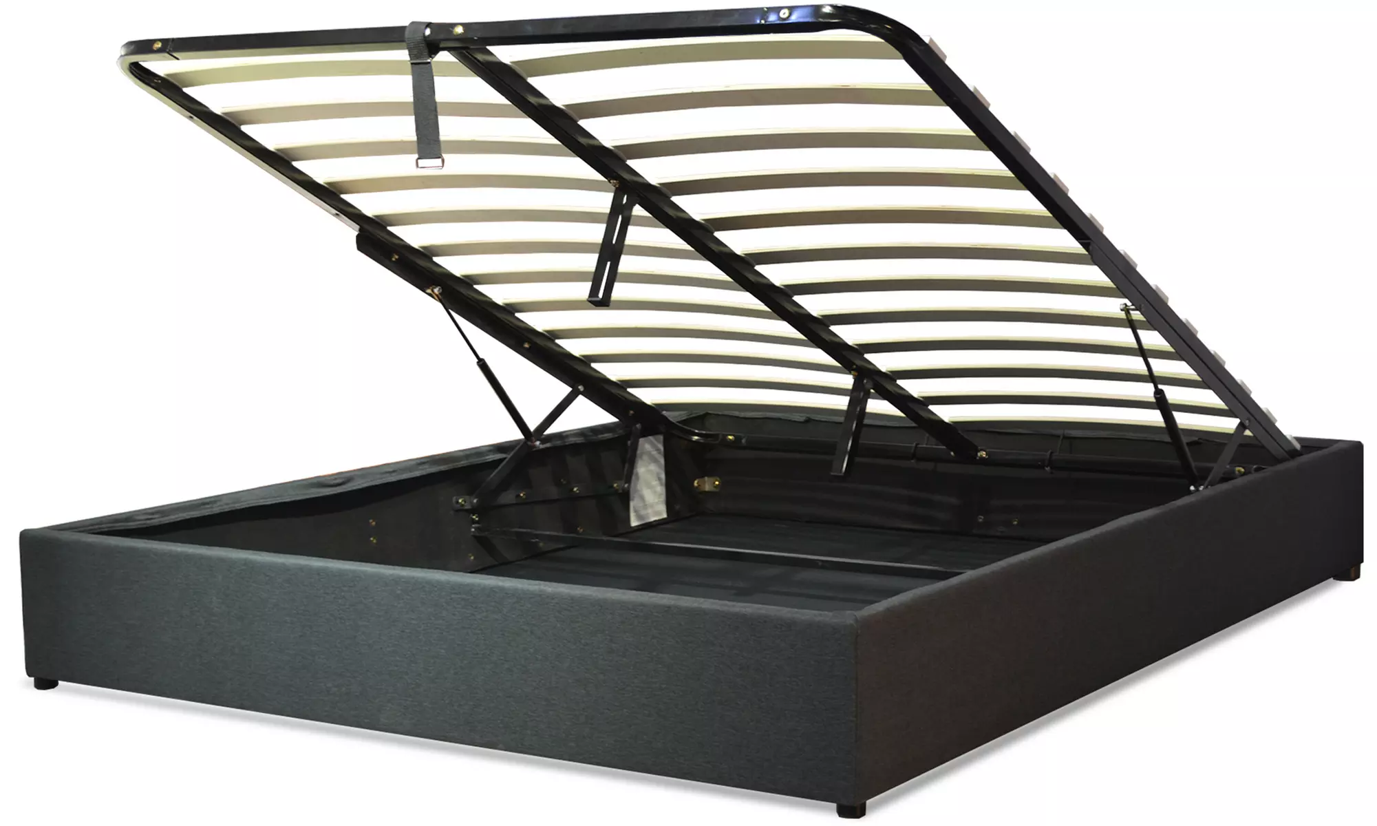 Lit Sampur avec rangement 'Cômes' en tissu