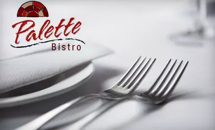$20 for $40 Worth of New American Cuisine at Palette Bistro (Or $45 When Redeemed Sunday–Thursday) - Primary Image
