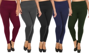 Plus Size Warm Fleece-Lined Leggings