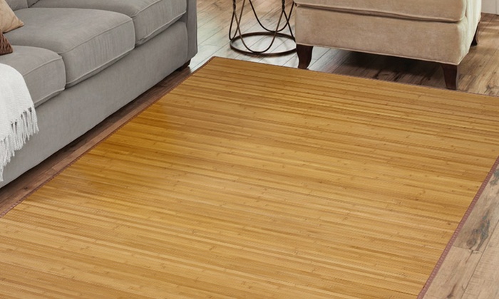 Natural Bamboo Floor Mat Groupon   C700x420 