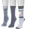 Image 4: Muk Luks Women's Boot Socks (3-Pack)