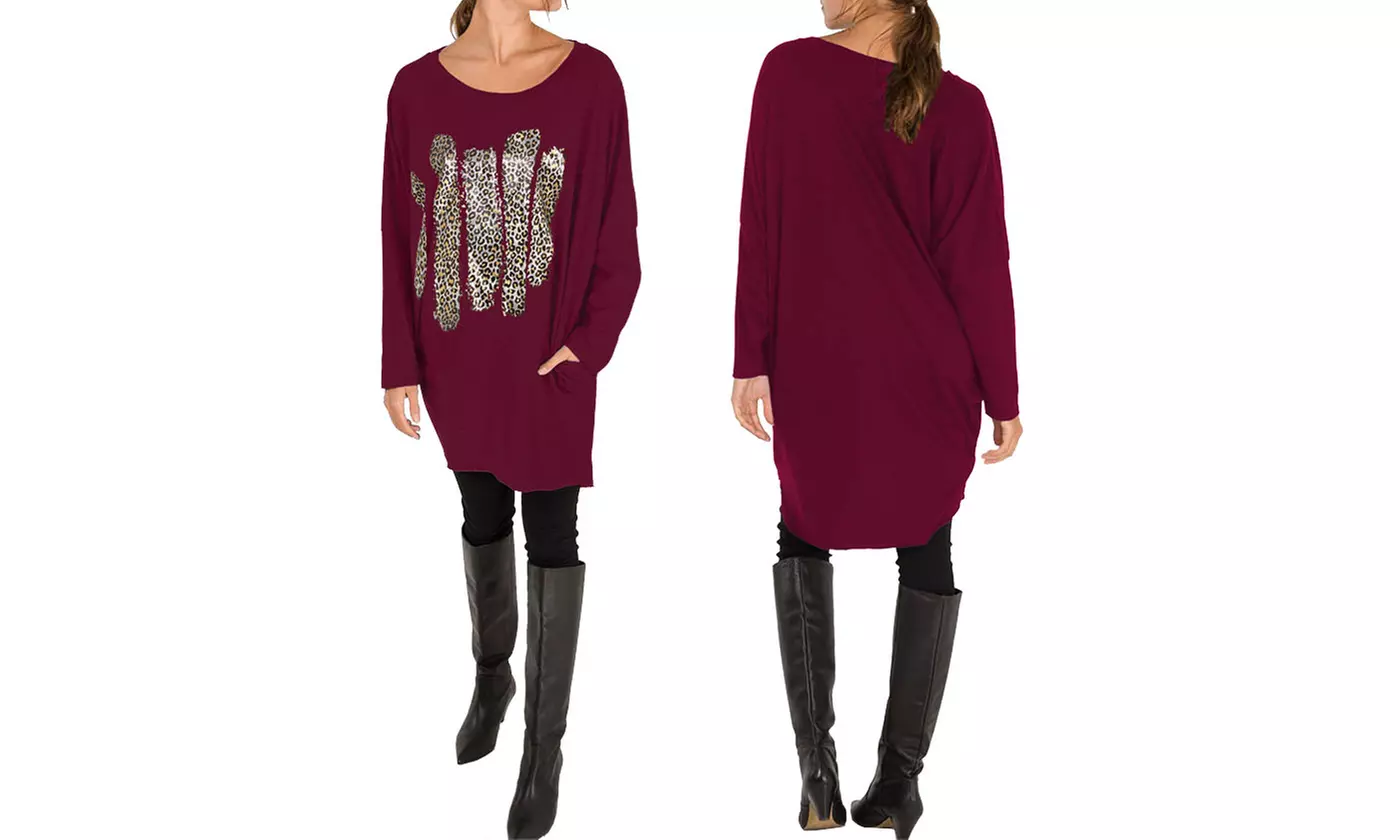 Leopard Print Baggy Top