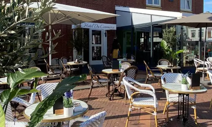 Uitgebreid ontbijt- of lunchbuffet in een historisch hotel