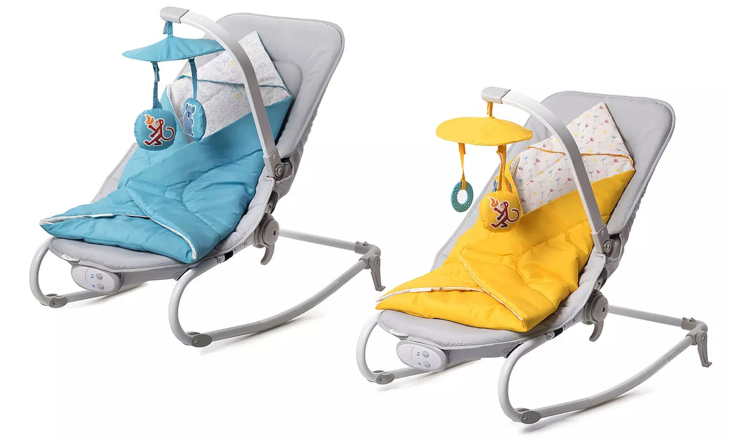 Kinderkraft Babywippe Felio in Gelb oder Blau - Primary Image