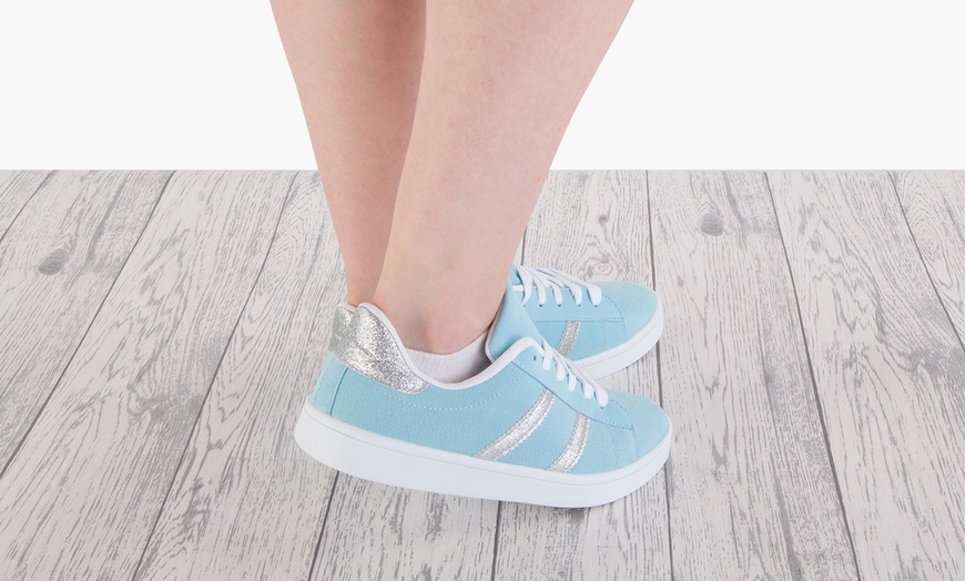 Image 9: Women's Pink or Sky Blue Trainers