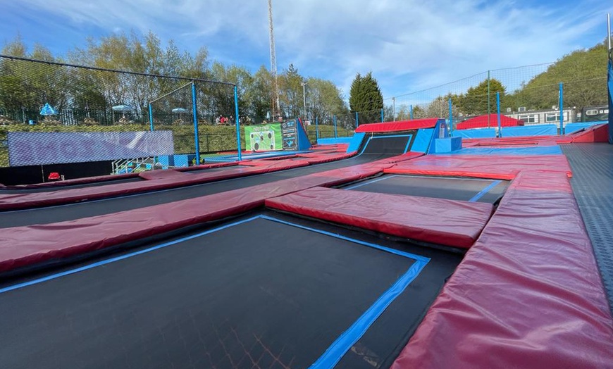 Image 1: Outdoor Trampoline and Inflatable Session