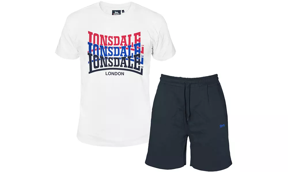 Completo uomo corto Lonsdale in cotone