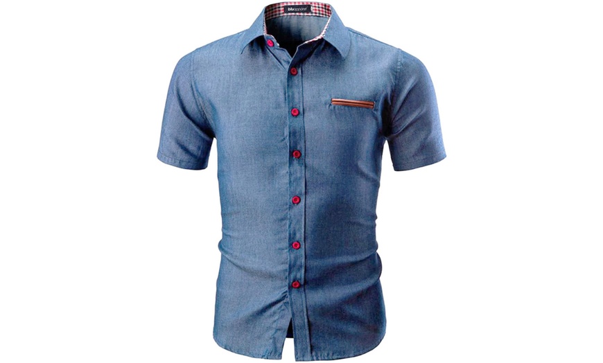 Image 4: Chemise en denim pour homme