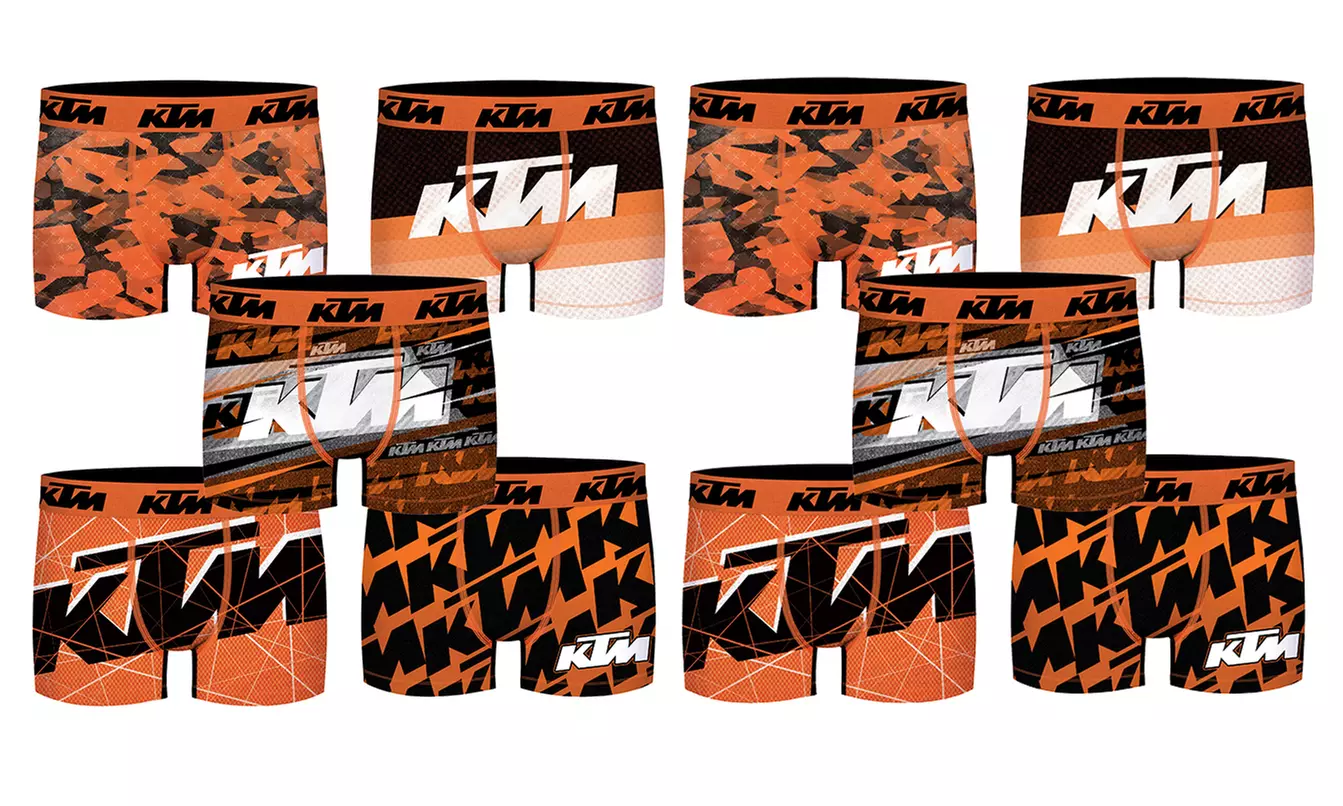 Pack de 5 ou 10 boxers de la marque KTM pour homme - Second Medium