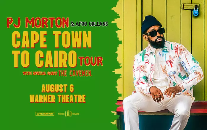 PJ Morton - Cape Town to Cairo Tour on August 6 at 8 p.m. - Primary Image
