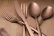 Cambridge Stainless Steel Flatware Set: Black Satin, Gold Satin, Rainbow Mirror, or Copper Mirror (20-Piece) - Second Medium