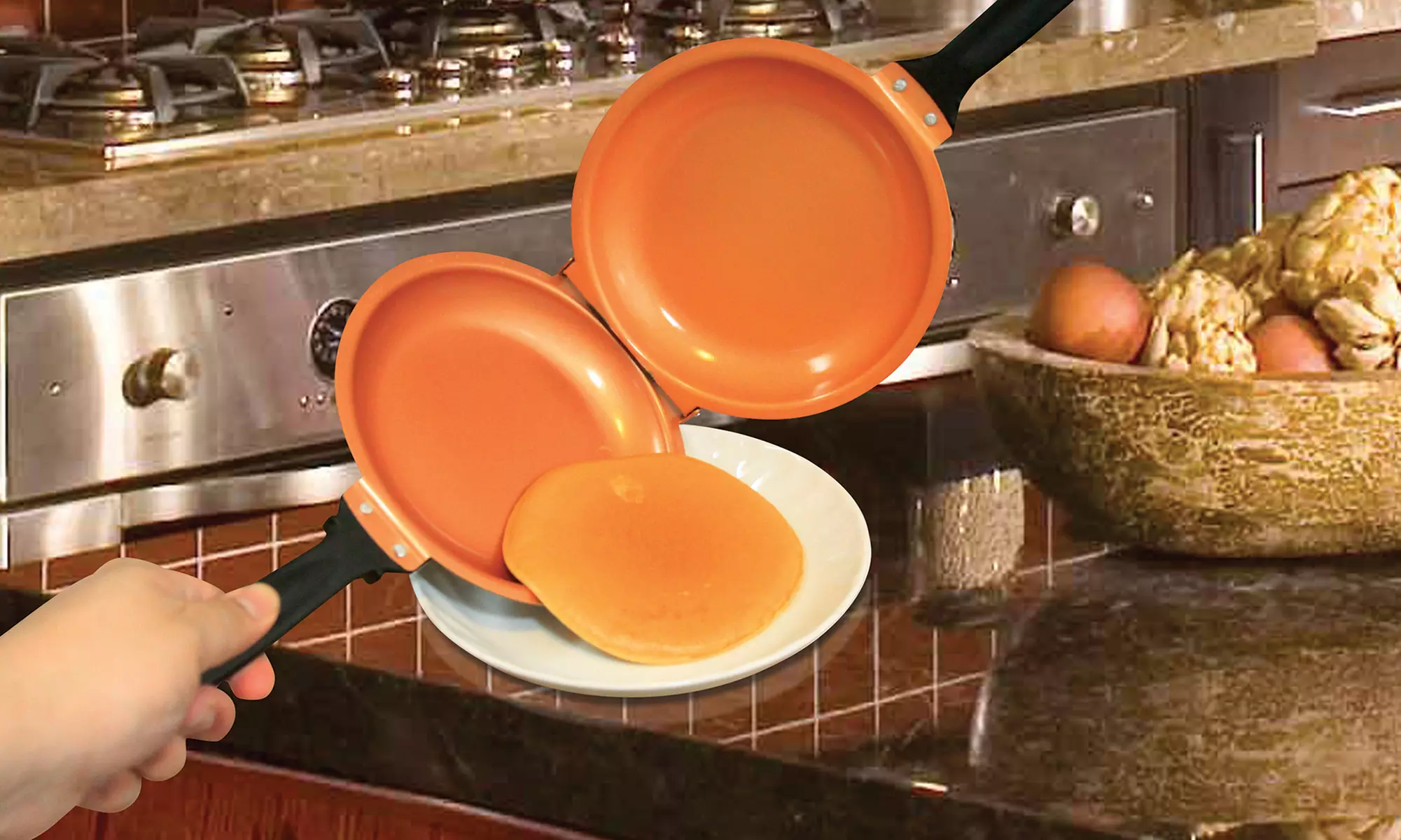 Copper Flip Pancake Pan - Primary Image