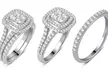 1 CTTW Diamond Double Round Halo Bridal Set in 10K Gold by Brilliant Diamond - Second Medium