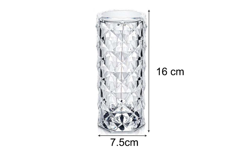 Image 6: Crystal Diamond Table Lamp
