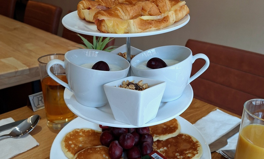 Image 3: For 2 or 4: Breakfast Delights - Crossaint, Pancakes, Granola, & More