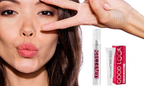 1 o 2 kit filler con crema labbra con acido ialuronico e contorno occhi cancella borse e occhiaie