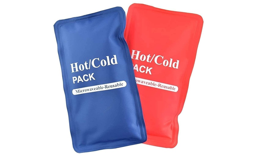 Image 2: 1 ou 2 packs de 2 poches de gel chaud ou froid réutilisables