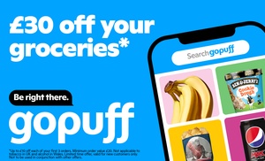 £10 discount on your first three Gopuff orders