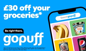 £10 discount on your first three Gopuff orders