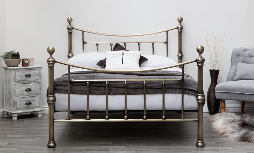 Image 1: Stratford Brass Bed