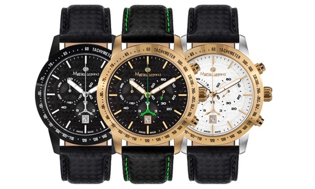 Chronographe Mathieu Legrand avec verre en saphir - fabriquée en Suisse (Swiss Made)