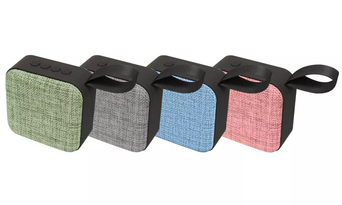 Slick Tourister Square Fabric Design Wireless Speaker - Primary Image
