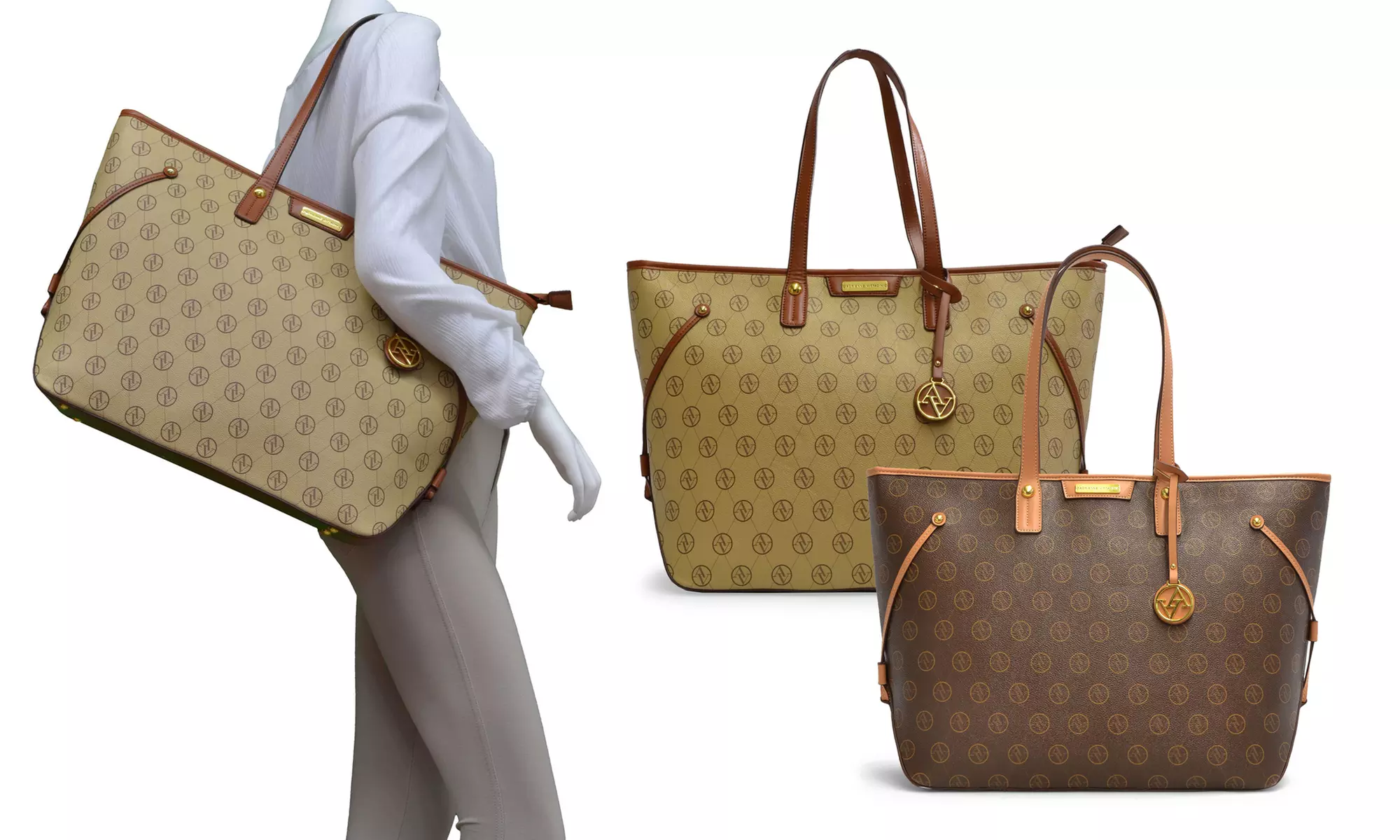Adrienne Vittadini Signature Travel Tote - Primary Image