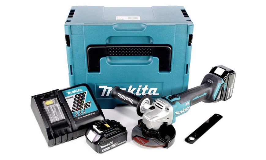 Image 2: Makita Meuleuse 18V + 2 Batteries