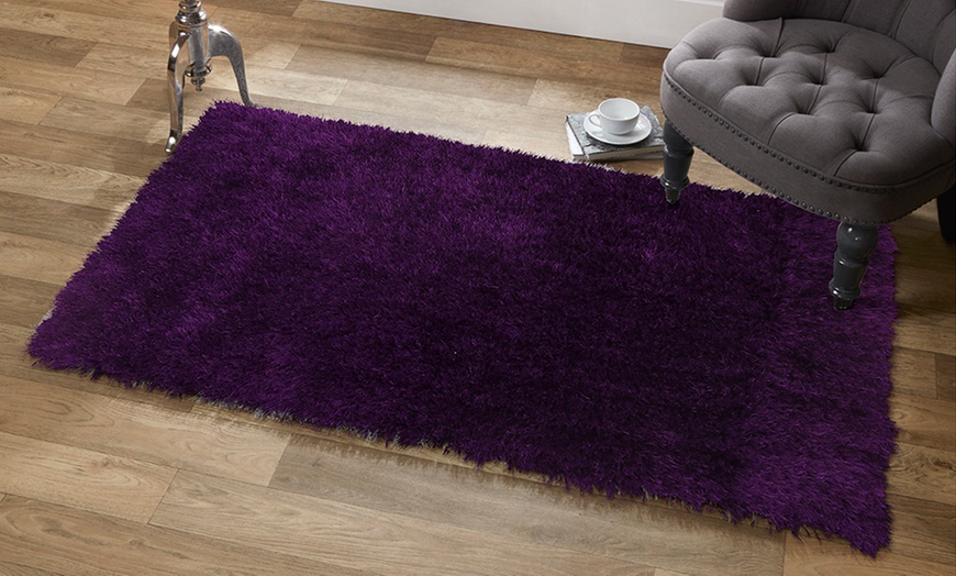 Image 7: Vienna Shimmer Shaggy Rug