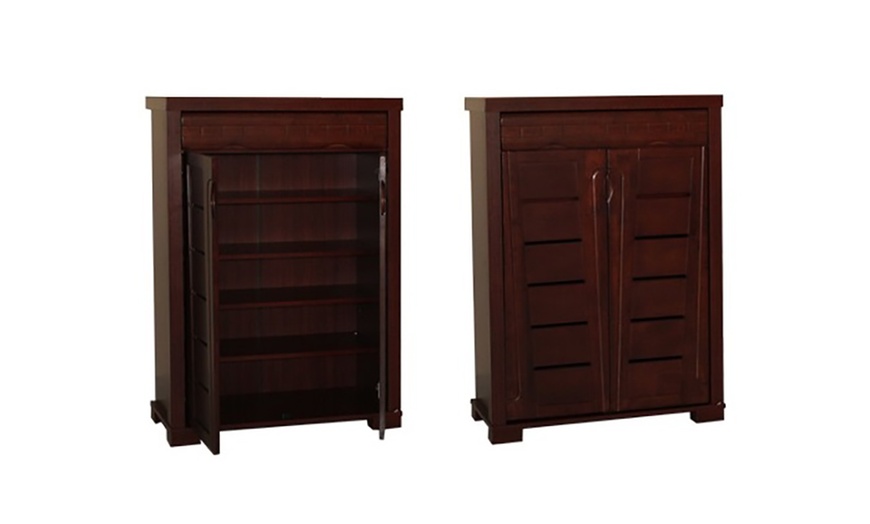 Image 3: Two-Door Shoe Cabinet