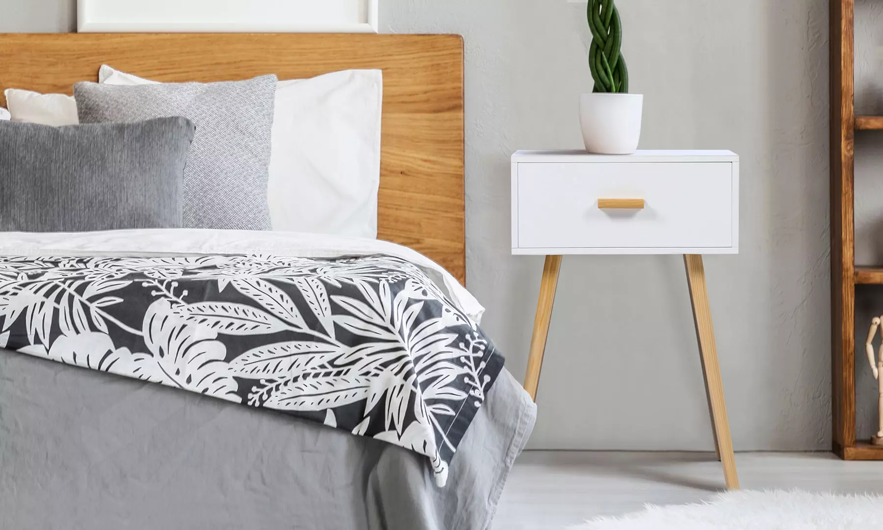 Lot de 2 tables de chevet scandinaves - Primary Image