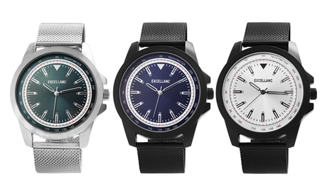 1 o 2 orologi da uomo Excellanc, disponibili in 3 colori