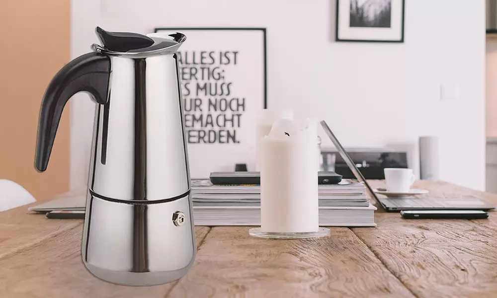 Cafetière italienne expresso Herzberg de 6 ou 9 tasses - Image 5