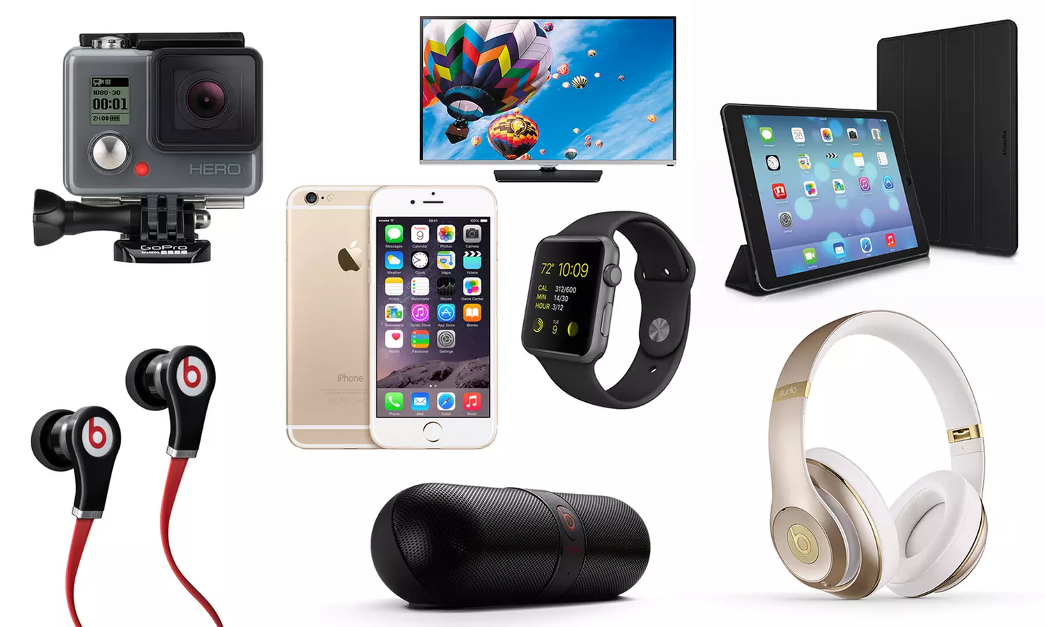 Electronics Mystery Gift (£7.98-£16.98) With Chance to Receive an Apple Watch, iPhone 6, Samsung TV, or Beats Headphones - Primary Image