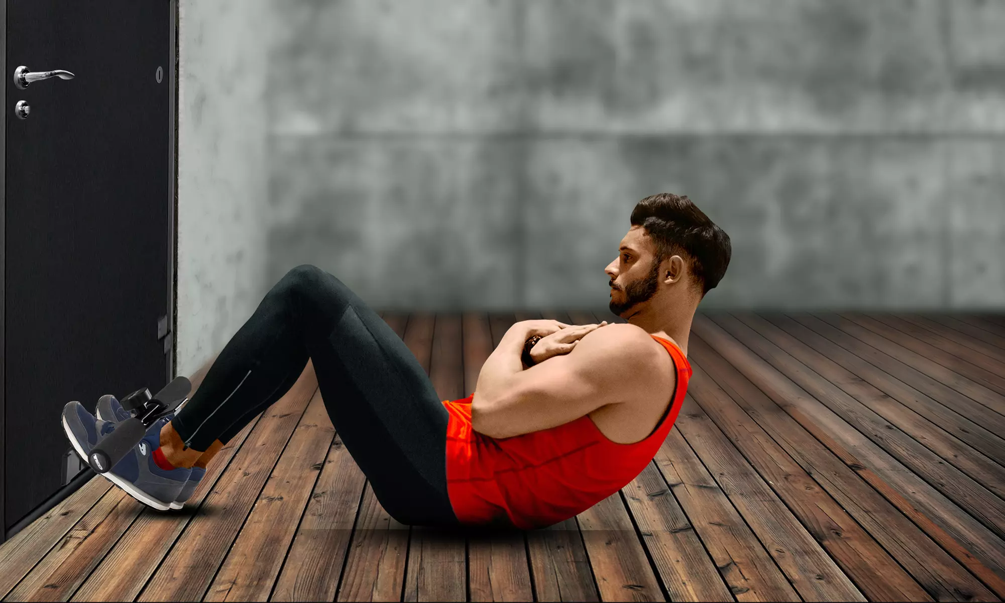 TKO Sit-Up Bar Universal Door Attachment for Ab Toning and Core Training - Primary Image