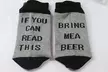 1 oder 2 Paar Unisex-Socken im Modell "Bring me a beer" oder "Bring me a wine" - Second Medium