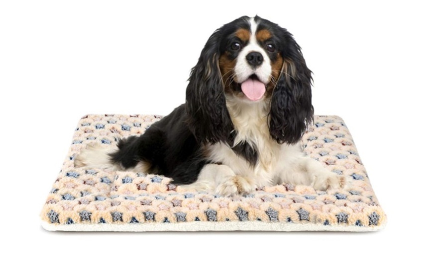 Image 8: Coral Fleece Pet Bed