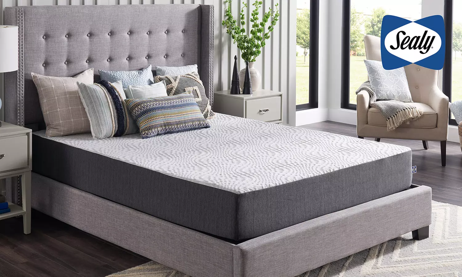 Sealy 10" Medium-Firm Hybrid Bed in a Box - Primary Image